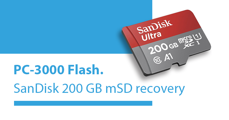 PC-3000 FLASH恢复闪迪200GB TF卡数据-图片1